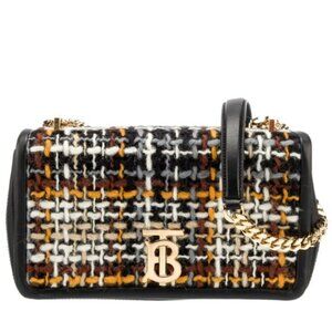 NWT Burberry Small Lola Tweed Bag